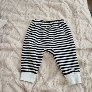Cat & Jack Black and White Striped Baby Bottoms